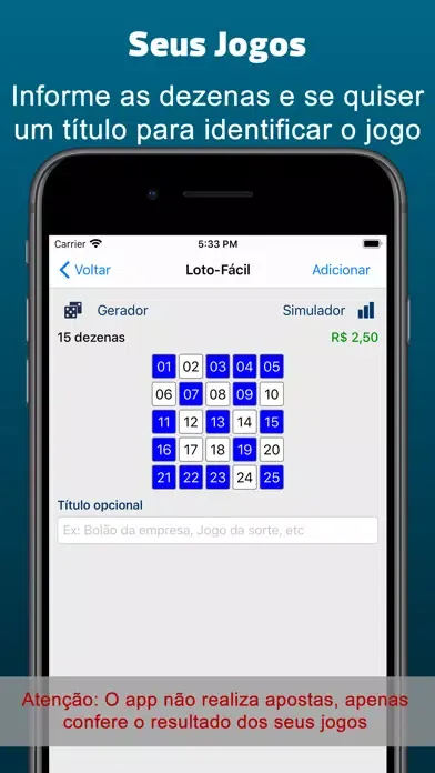 Capturas de pantalla de Loteria Resultados