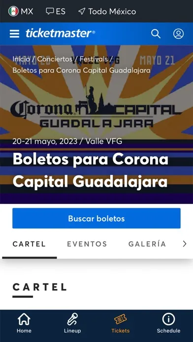 Corona Capital Guadalajara スクリーンショット