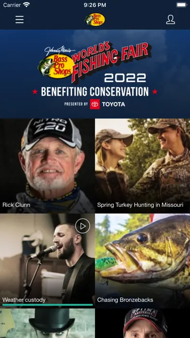 Tangkapan layar Bass Pro World's Fishing Fair