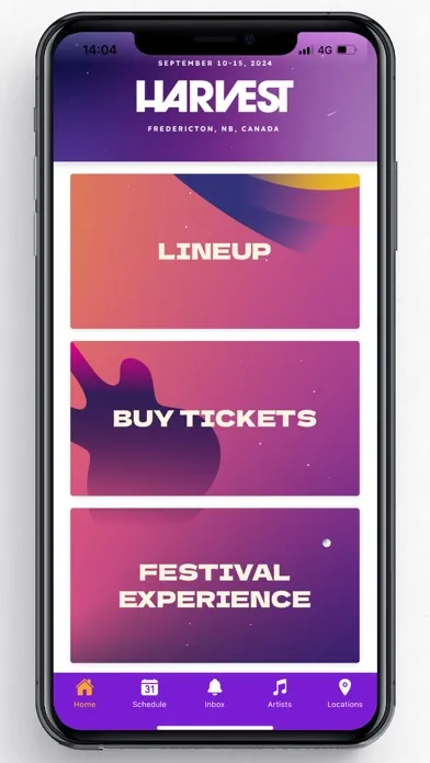 Capturas de pantalla de Harvest Music Festival