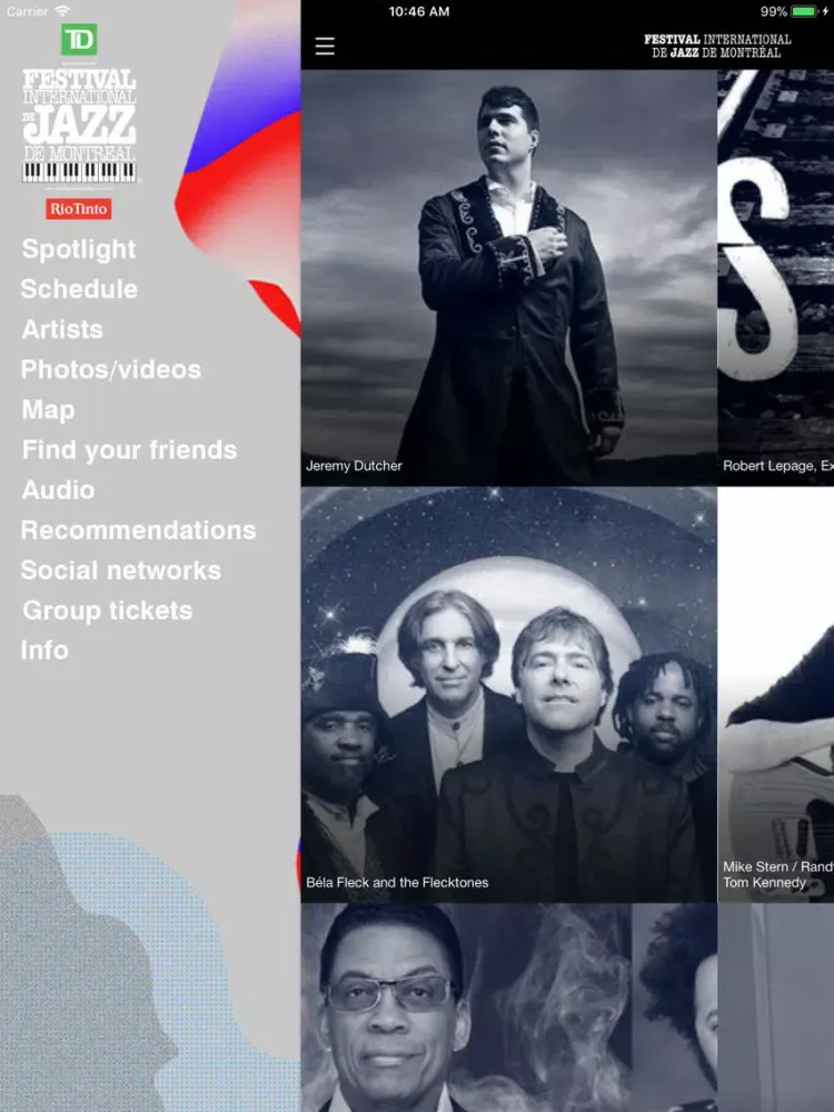 Jazz Montréal iPad 应用截图