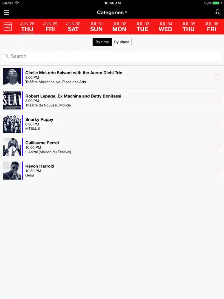 Jazz Montréal iPad 应用截图