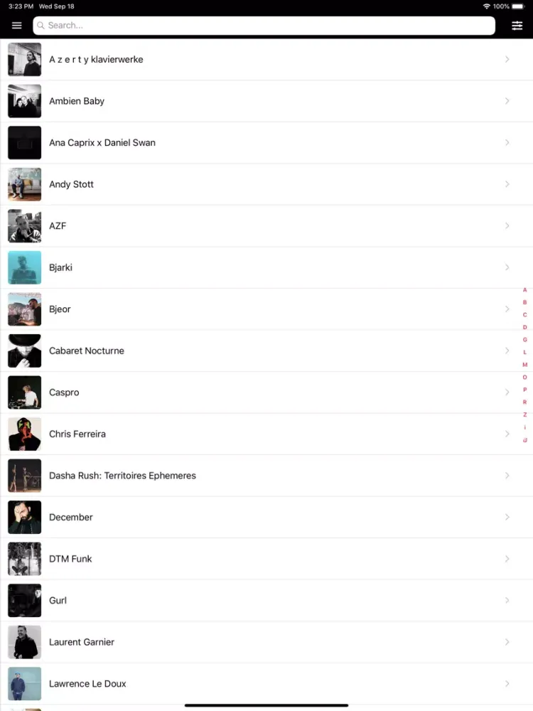 Captures d'écran de Nuits sonores Brussels iPad 