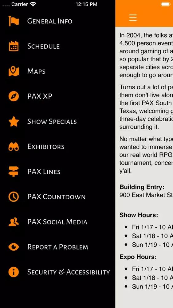 ภาพหน้าจอของ PAX South