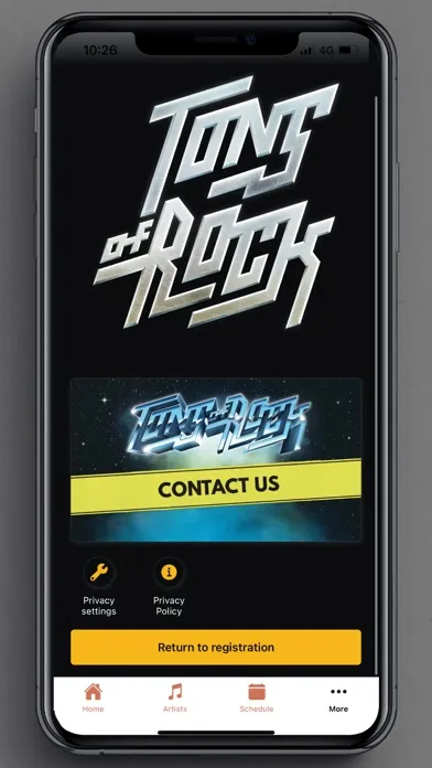 Capturas de tela do Tons of Rock Festival