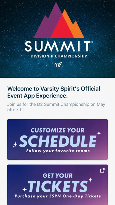 Varsity Spirit Events স্ক্রিনশট