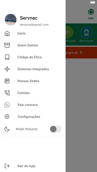 App Servnac Colaborador स्क्रीनशॉट