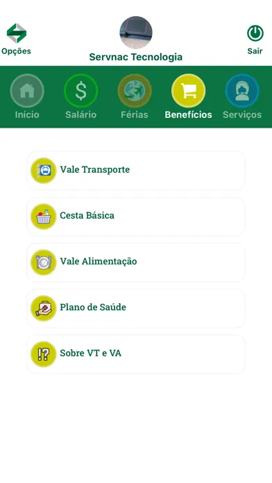 App Servnac Colaborador स्क्रीनशॉट