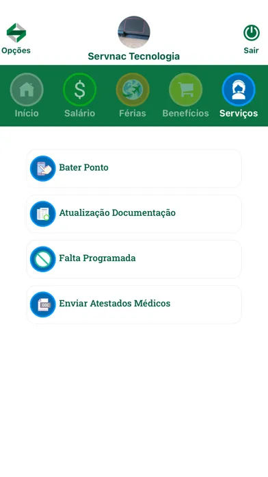 App Servnac Colaborador स्क्रीनशॉट