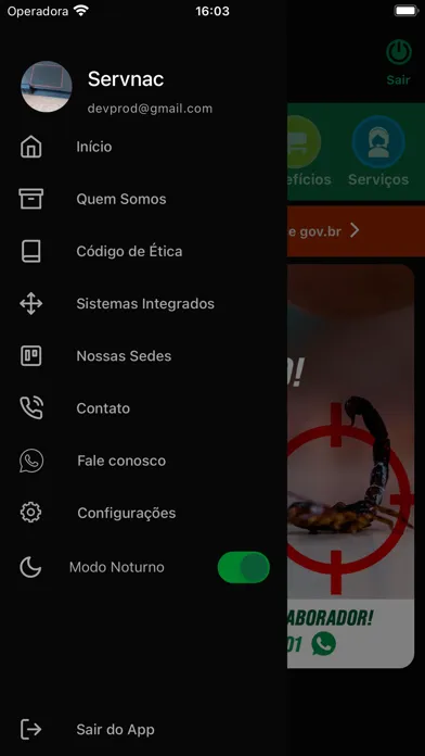 App Servnac Colaborador स्क्रीनशॉट