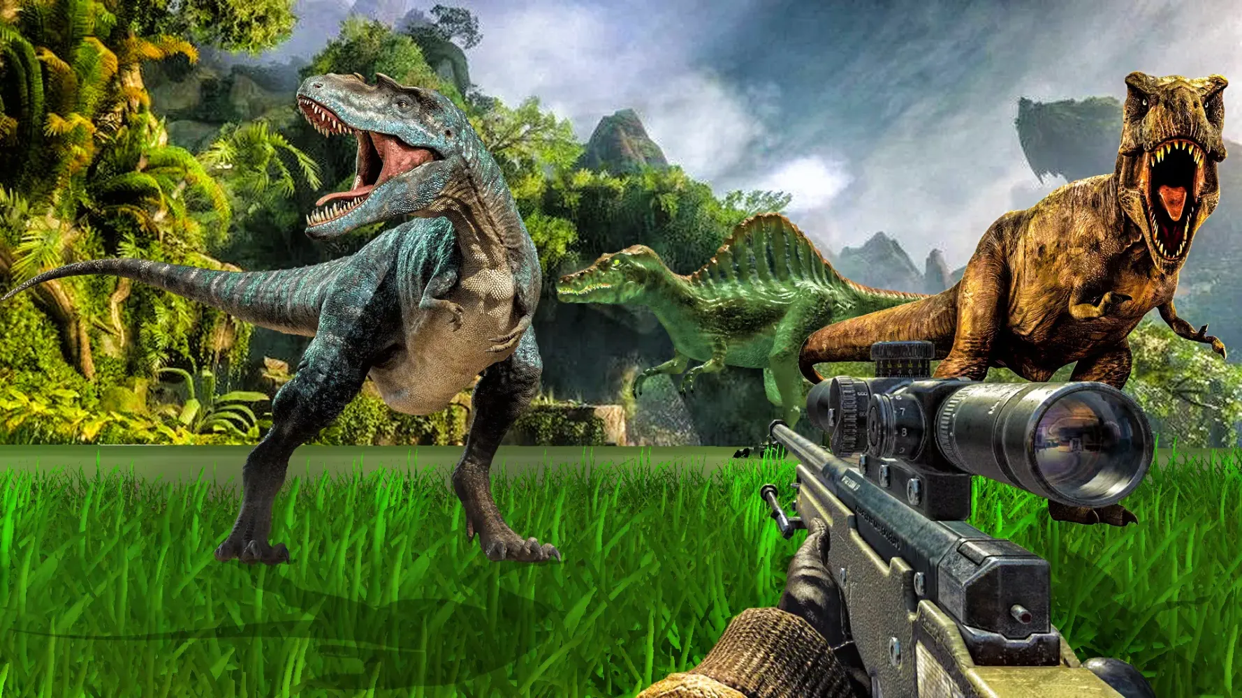 Capturas de tela do Carnivores Dinosaur Hunter 3d