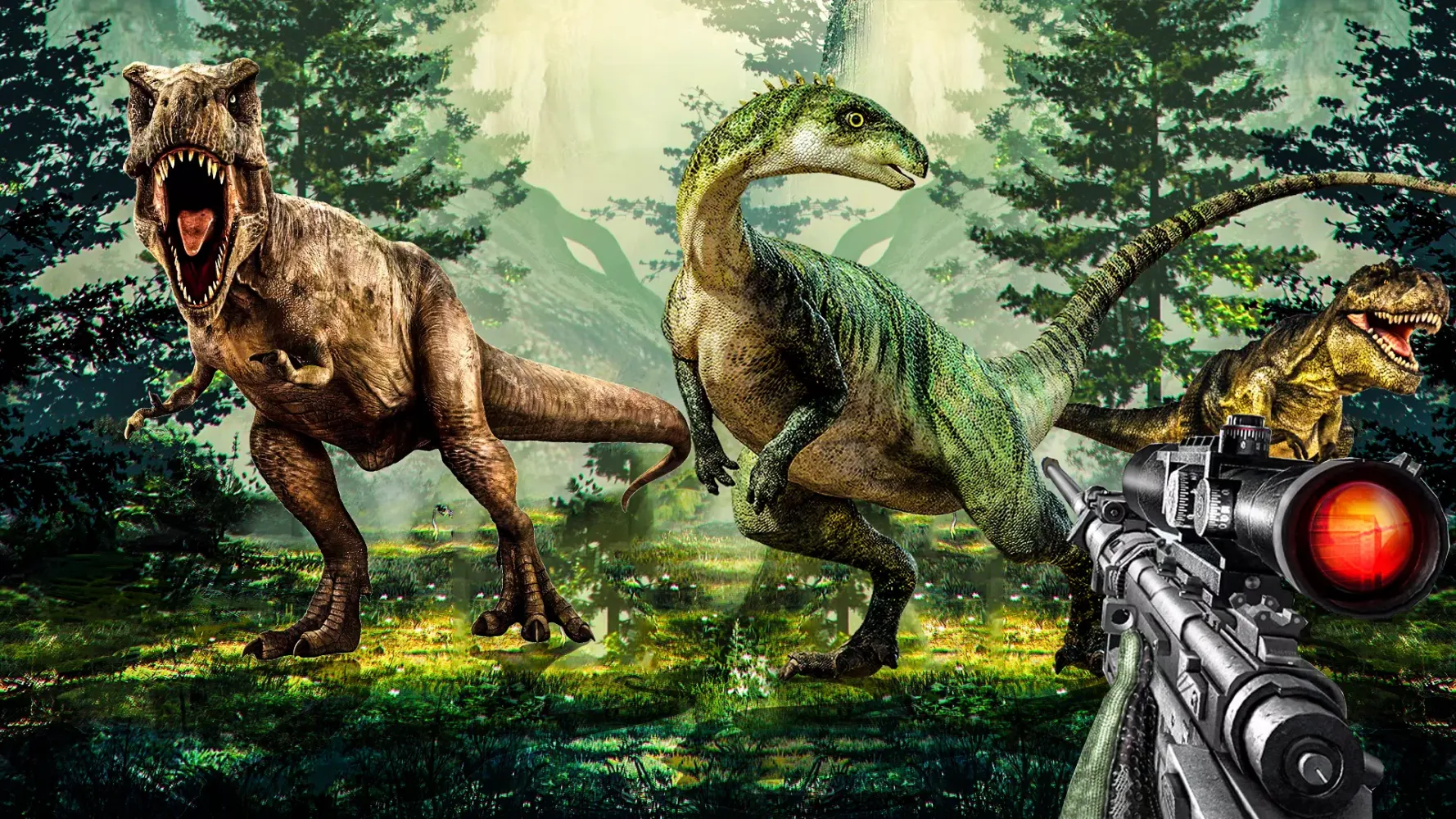 Capturas de tela do Carnivores Dinosaur Hunter 3d