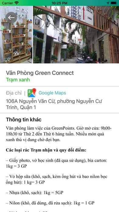 Capturas de tela do GreenPoints
