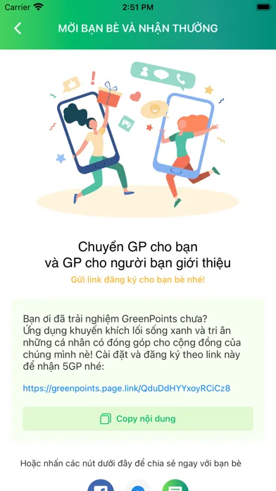 Capturas de tela do GreenPoints