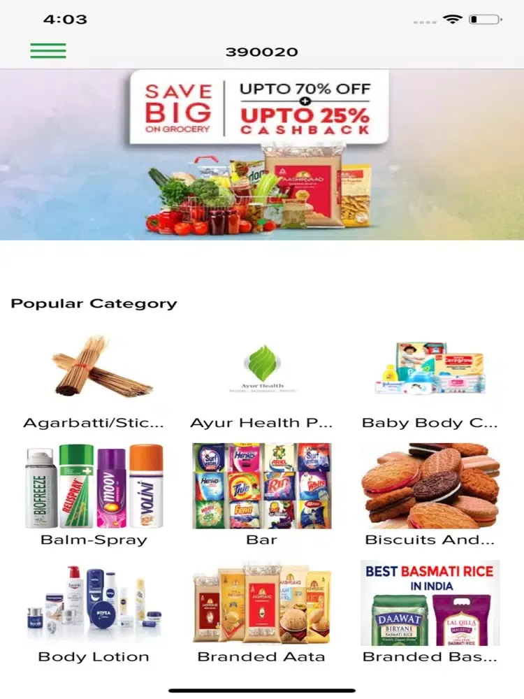 Zrzuty ekranu Bansal Supermarket iPad 