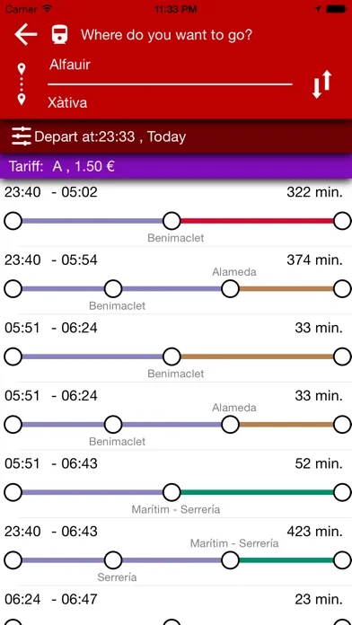 Capturas de pantalla de Metro Valencia Offline