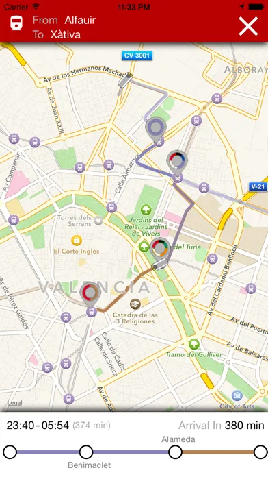 Capturas de pantalla de Metro Valencia Offline