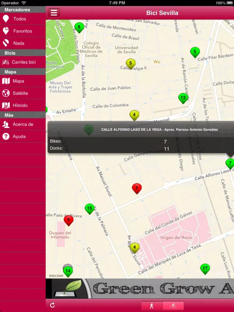 Capturas de pantalla de Sevilla Bikes - Sevici iPad 