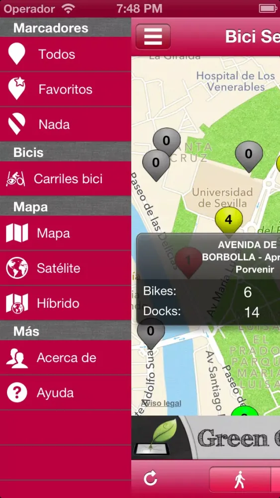 Capturas de pantalla de Sevilla Bikes - Sevici