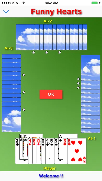 ภาพหน้าจอของ Funny Hearts-Classic card game