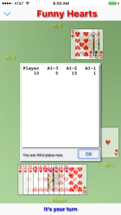 ภาพหน้าจอของ Funny Hearts-Classic card game