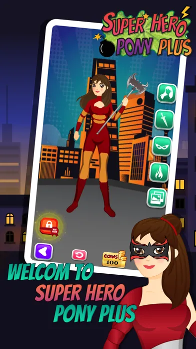 Capturas de tela do Dress Up Super Hero Pony Plus - My little Games