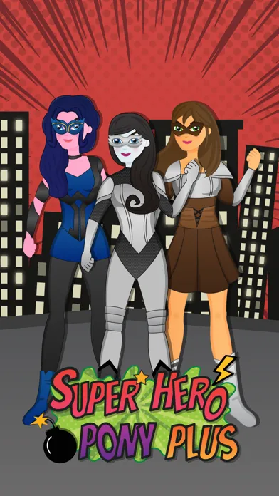 Capturas de tela do Dress Up Super Hero Pony Plus - My little Games