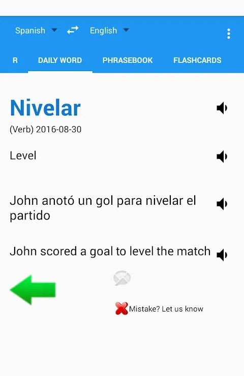 Talking Spanish Translator/Dictionary Screenshots
