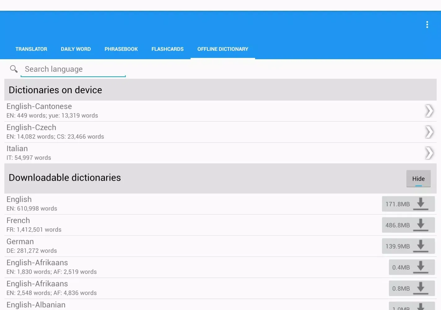 Talking Ukrainian Translator/Dictionary Screenshots