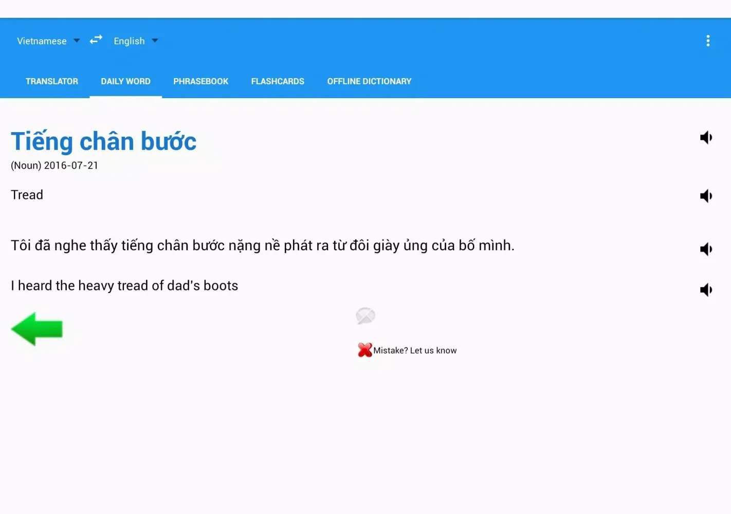 Talking Vietnamese Translator/Dictionary سکرین شاٹس