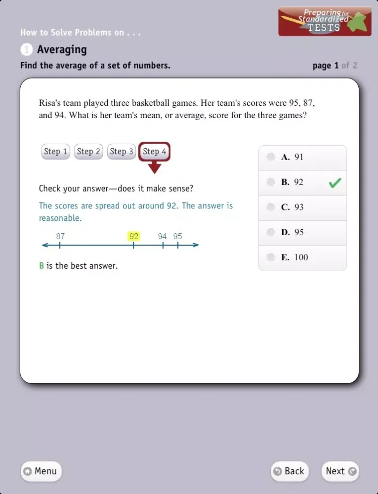 Preparing for Standardized Tests, Math Lite iPad  سکرین شاٹس