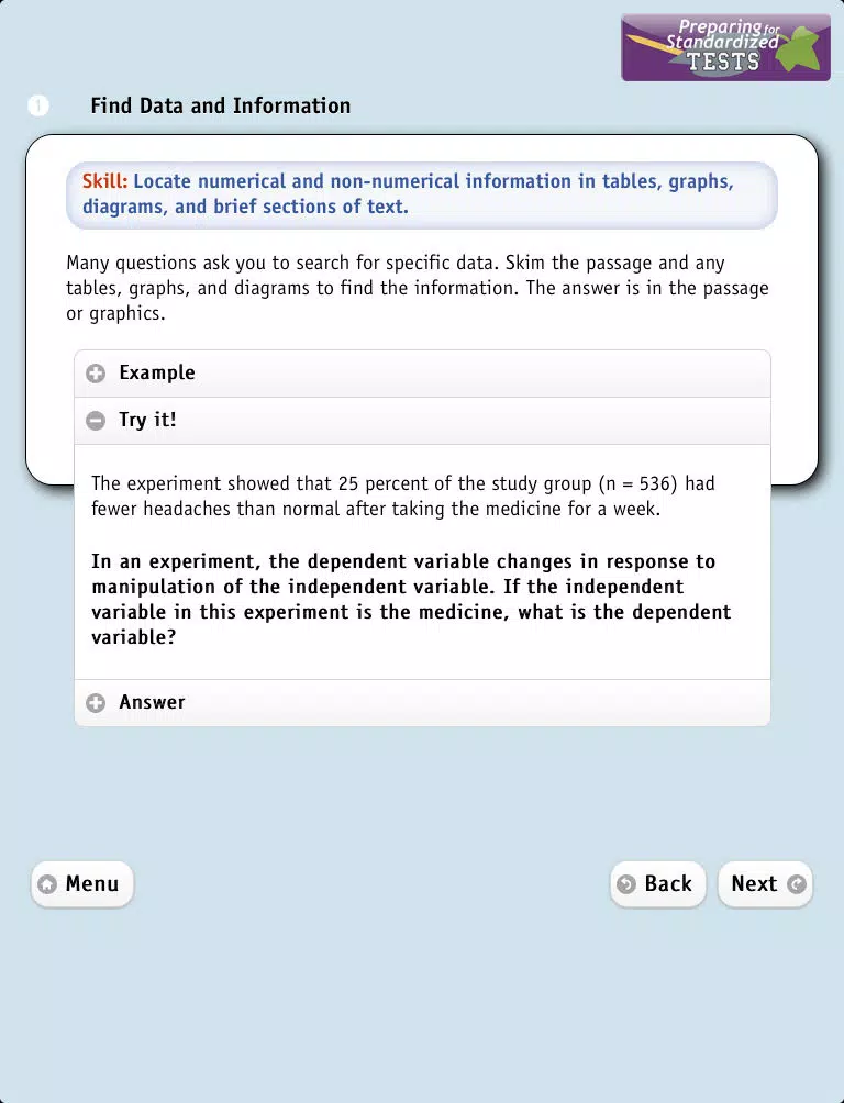 Capturas de pantalla de Preparing for Standardized Tests, Lite iPad 