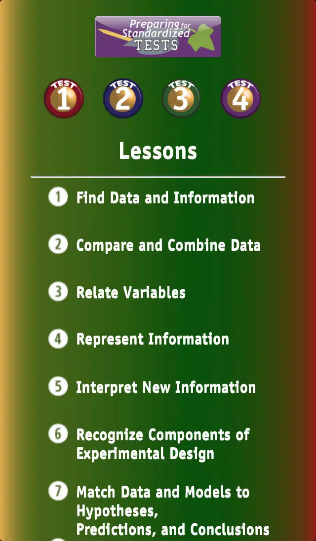 Capturas de pantalla de Preparing for Standardized Tests, Lite