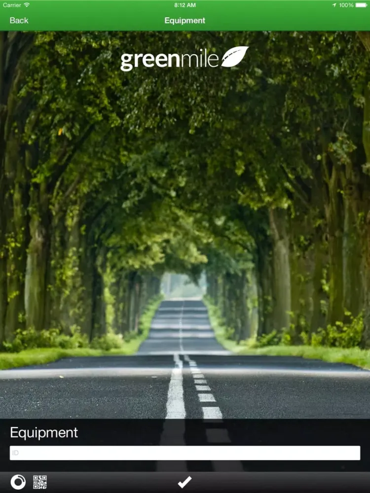 Ảnh chụp màn hình của GreenMile Driver iPad 