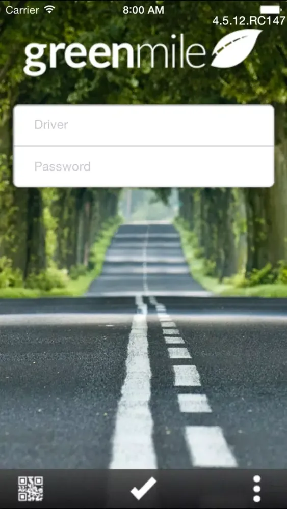 Ảnh chụp màn hình của GreenMile Driver