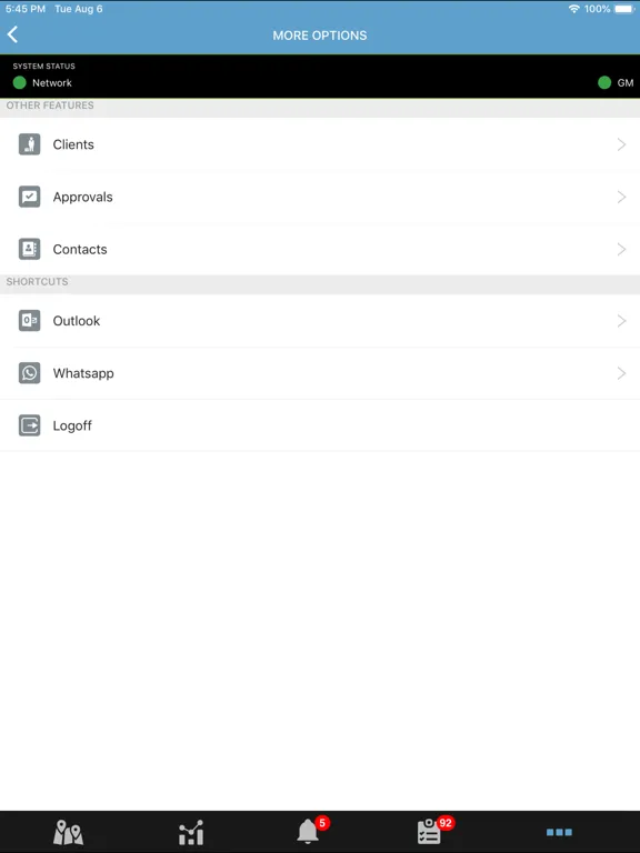 Скриншоты GM Manager iPad 