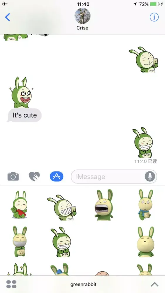 Screenshot di GreenRabbitmoji