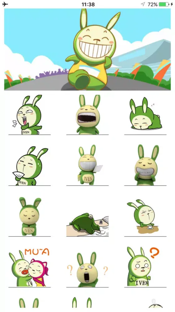 Screenshot di GreenRabbitmoji