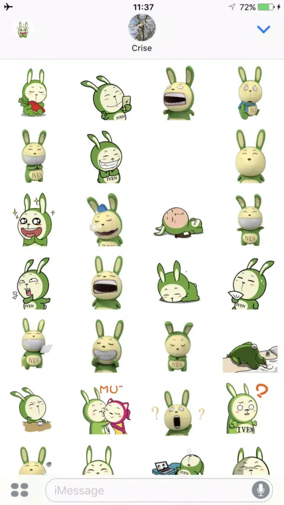 Screenshot di GreenRabbitmoji
