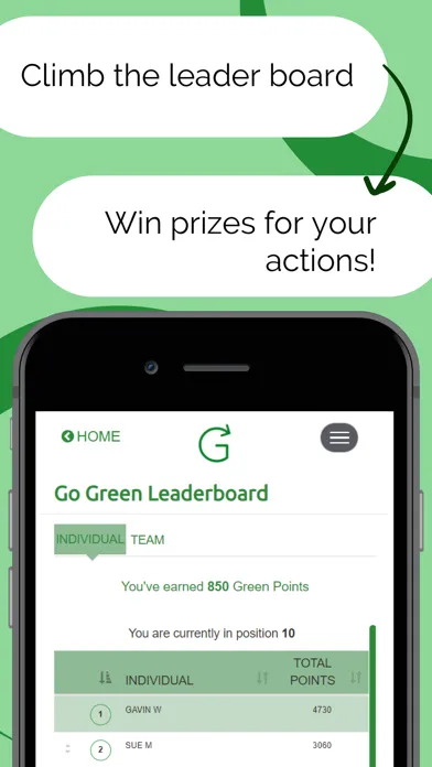 Go Green; Green Rewards Ekran Görüntüleri