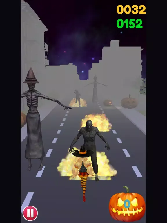 Running Halloween Zombie City iPad 应用截图