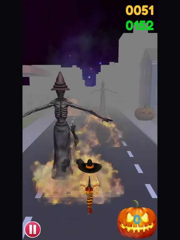 Running Halloween Zombie City iPad 应用截图