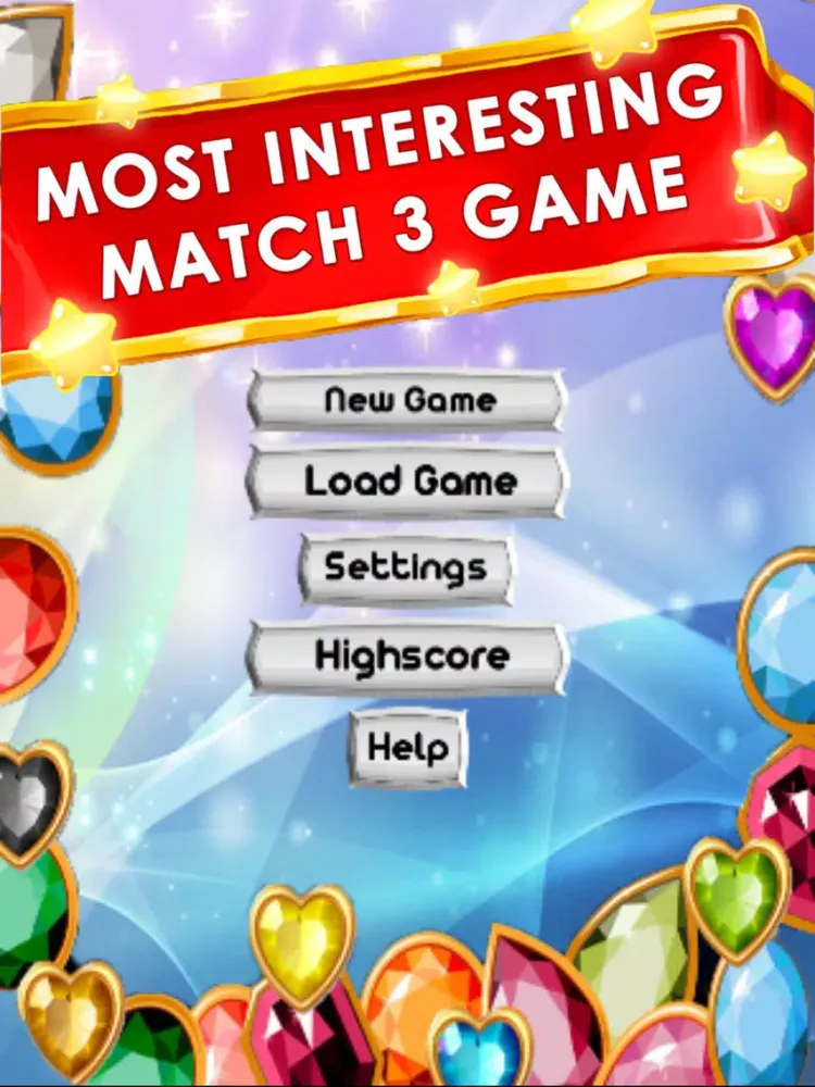 Ảnh chụp màn hình của Diamond Drop - A Match 3 Games iPad 