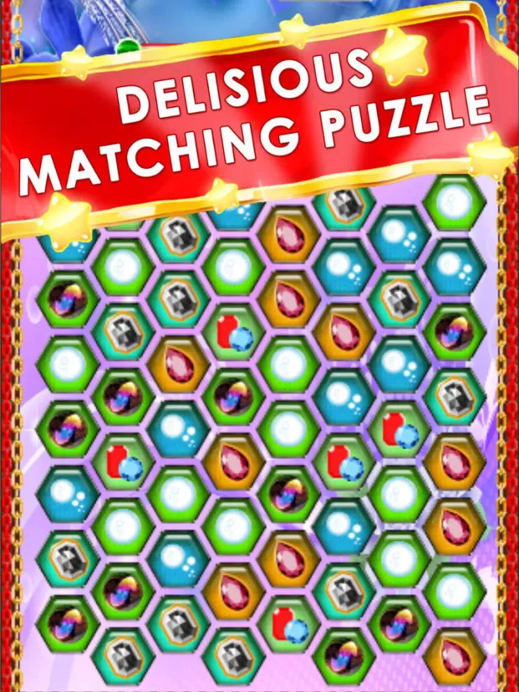 Ảnh chụp màn hình của Diamond Drop - A Match 3 Games iPad 