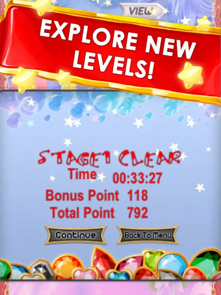 Ảnh chụp màn hình của Diamond Drop - A Match 3 Games iPad 
