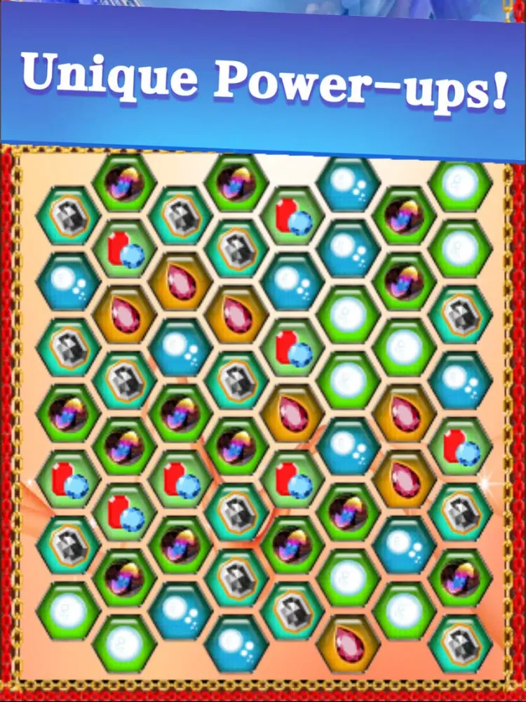 Ảnh chụp màn hình của Diamond Drop - A Match 3 Games iPad 