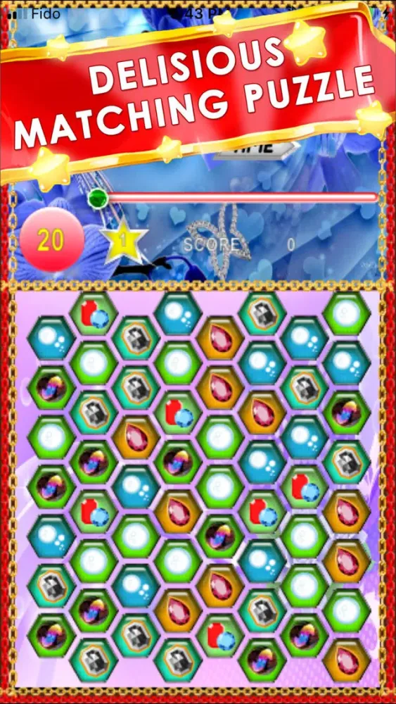 Ảnh chụp màn hình của Diamond Drop - A Match 3 Games