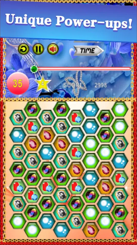 Ảnh chụp màn hình của Diamond Drop - A Match 3 Games
