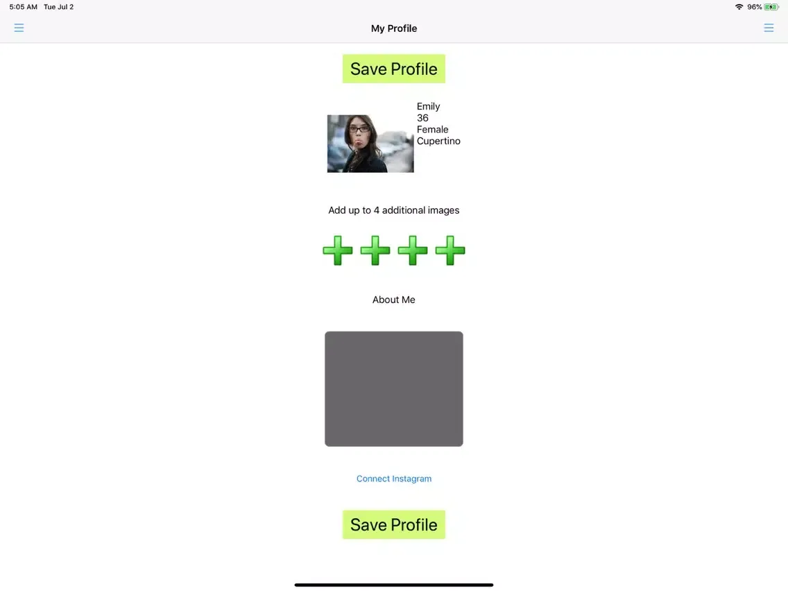 Ảnh chụp màn hình của Find a UK Date iPad 