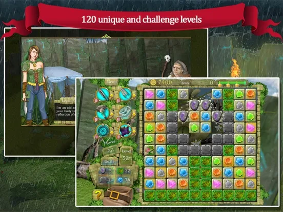 The Lost Labyrinth Match-3 iPad  Screenshots